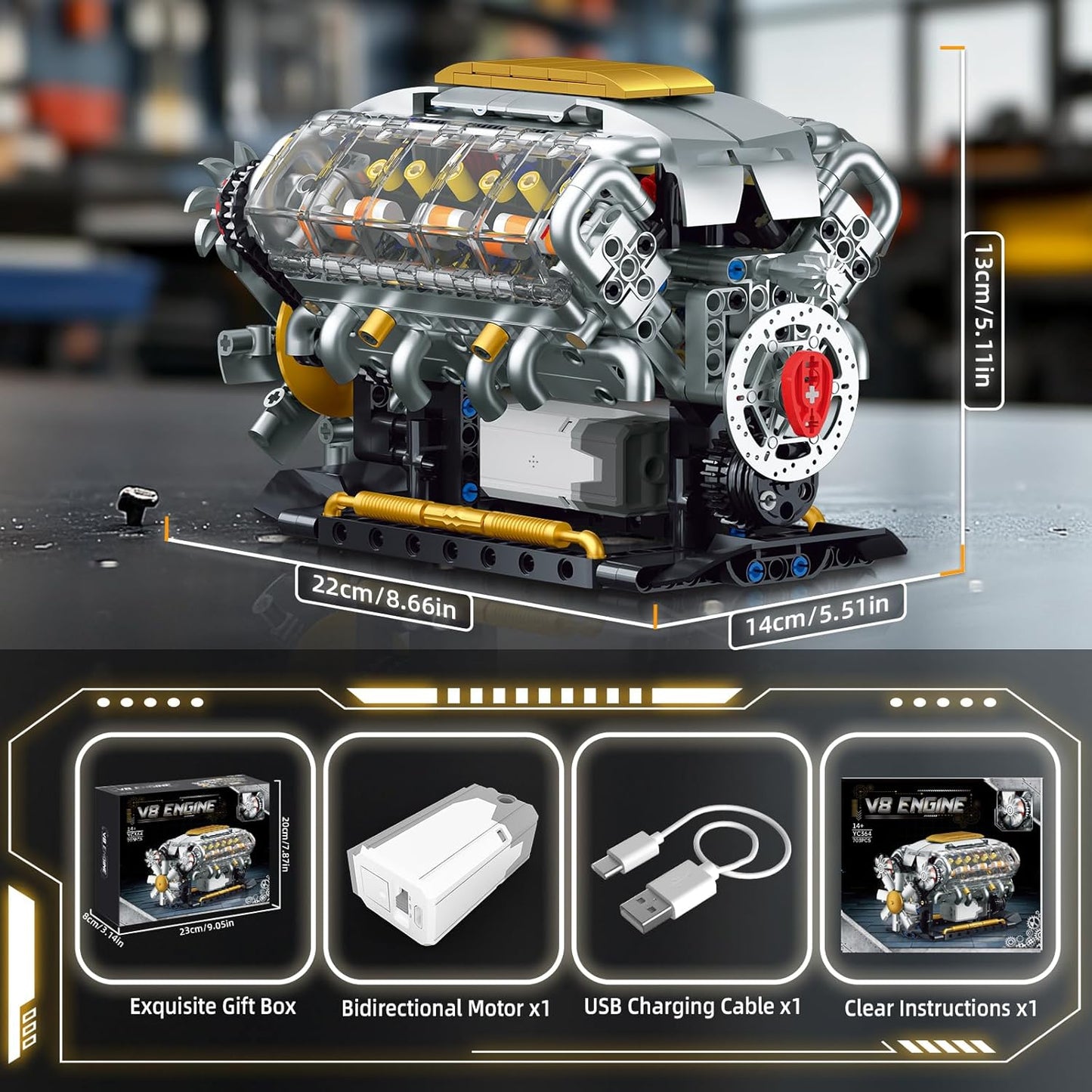 V8 Engine Builder Kit